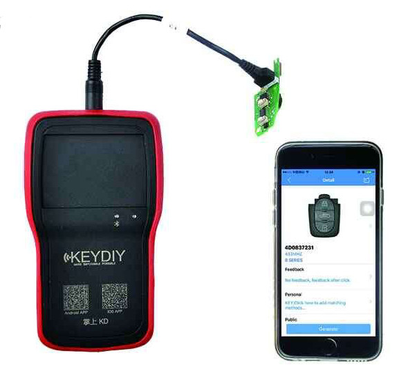 KEYDIY KD900 + cho iOS Android Bluetooth Remote Maker-1
