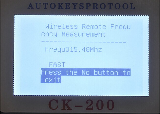 Màn hình lập trình chính của CK-200-4