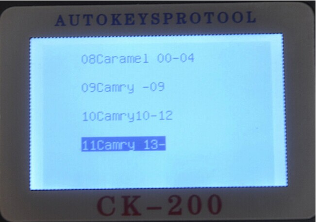 Màn hình lập trình chính của CK-200-6