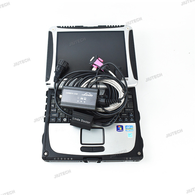 2024 for linde forklift pathfind software diagnostic scanner tool linde 4 pin Adapter linde canbox doctor+CF19 laptop