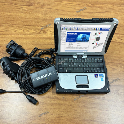 Truck Scanner For WABCO DIAGNOSTIC KIT (WDI) WABCO Trailer WABCO Heavy Duty Diagnostic Scanner Tool+CF19 Laptop