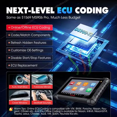 Autel MaxiDAS DS900TS DS900-TS Wireless TPMS Diagnostic Tool Advanced ECU Coding OE All System Diagnosis 40+ Services