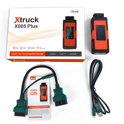 Xtruck X005 Truck Diagnostic Tool with ECU Flash Full OBD2 + DPF Regen Supports FAWDE, Shacman & Sinotruk Engines + laptop