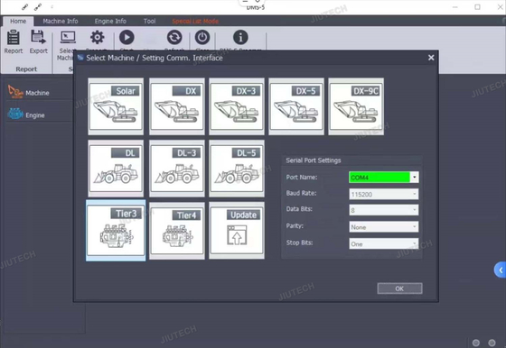 For Doosan Uvim Diagnostic Tool Excavator Forklift Engine Fault Scanner Detection Obd Interface Ddt Carnics Scr Dpf Dcu