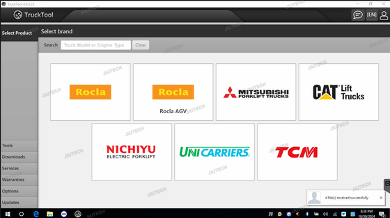 Công cụ chẩn đoán xe nâng phổ quát TruckTool để thiết lập lại AGV Model Service Counter Wizard cho MITSUBISHI, ET, TCM, UNI