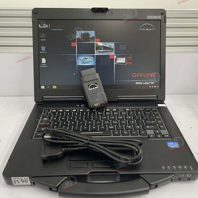 For MAN T427 DIAGNOSTIC TOOL TRUCK DIAGNOSTIC INTERFACE Parameter Programming Device WLAN Calibration Monitoring CF53 Laptop
