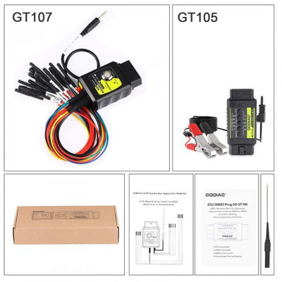 Bộ Kit GODIAG GT105 ECU IMMO Plus Bộ Đọc/Ghi Dữ Liệu Hộp Số DSG GT107 cho DQ250, DQ200, VL381, VL300, DQ500, DL501 Tương thích với PCMTuner, Kess V2, PCMFlash, KTMBench, v.v.