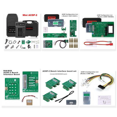 Yanhua Mini ACDP-2 BMW IMMO Package with Module1/2/3 for BMW CAS1-CAS4+/FEM/BMW DME ISN Read & Write Added B48/N20/N55/B38 Bench Board