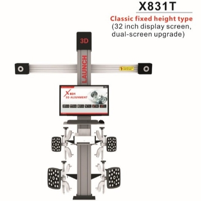 Launch X831T Classic Định độ cao cố định bốn cột 3D Car Positioning and Lifting Platform - Phiên bản nâng cấp màn hình kép 32 inch