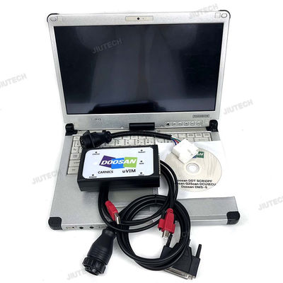 Doosan Diagnostic Tool with 2024 Software Version for Excavator Heavy Industry Engine System SCR DPF DMS-5 DCUECUG2 on Win 10 Professional Edition