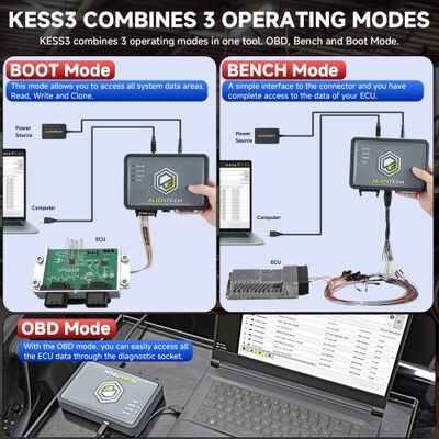 Alientech KESS3 Master Kit with Bench-Boot Protocols Activation for Heavy-Duty Vehicle ECU Tuning and OBD Bench Programming