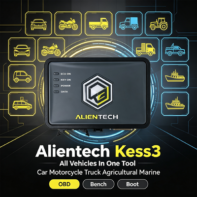Alientech KESS V3 ECU Tuning Platform với Triple-Mode OBD Bench Boot Microprocessor nhanh hơn 7 lần và chuyển file nhanh hơn 10 lần